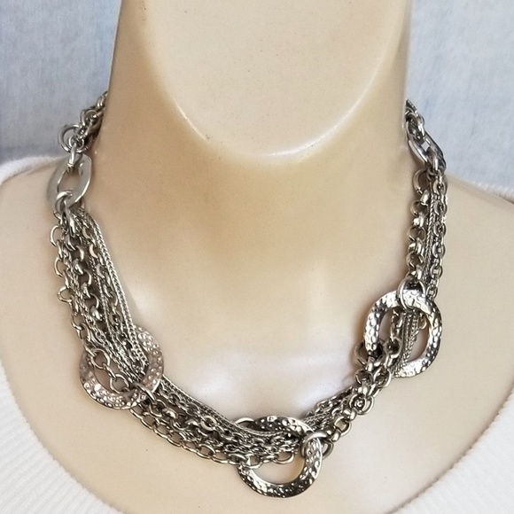 VCLM Jewelry - Woman's Necklace VCLM Silver Tone Multi-Strand
